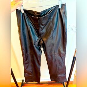 Wilsons‎ Maxima Brown Genuine Leather Pants Women's Size 12 Vintage